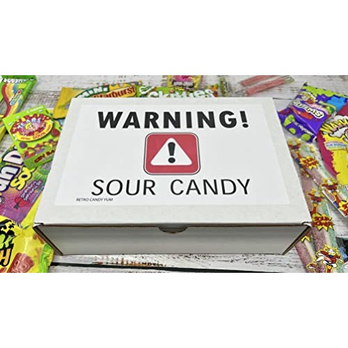 Super Sour Candy Variety Pack Gift Basket Box Care Package For B