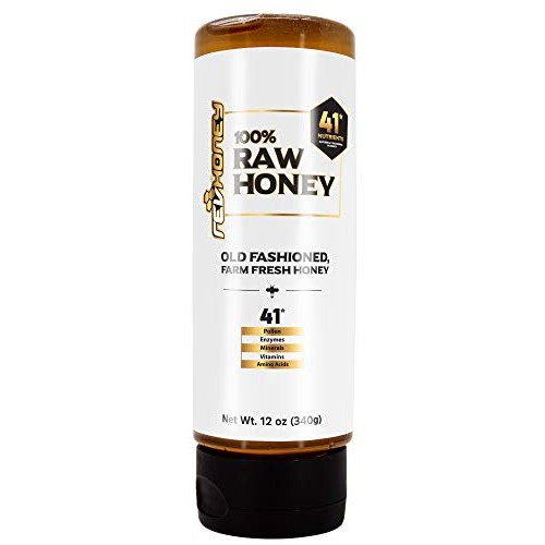 Revhoney Farm Fresh Raw Honey | 12Oz Squeezable Bottle