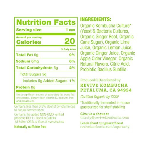 Revive Organic Kombucha Variety Pack - No Refrigeration Required