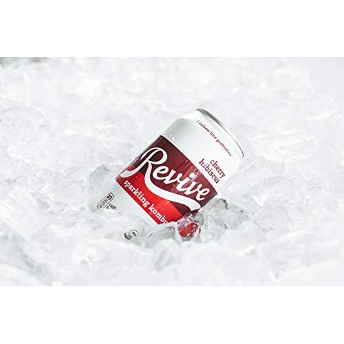 Revive Sparkling Kombucha Cherry Hibiscus, 12-Pack