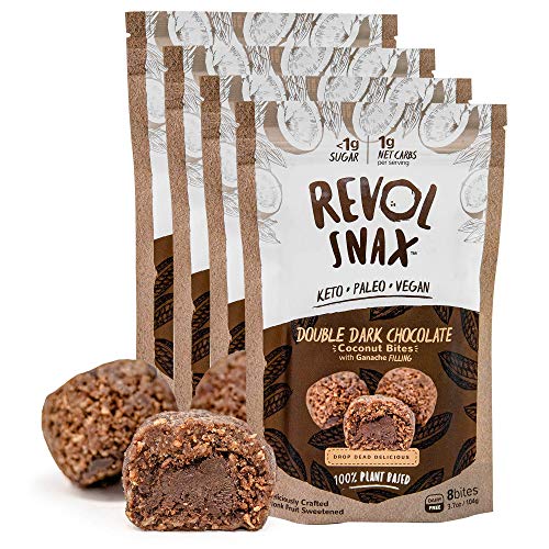 Revol Snax Coconut Bites, Keto Snacks - Low Carb High Fat,