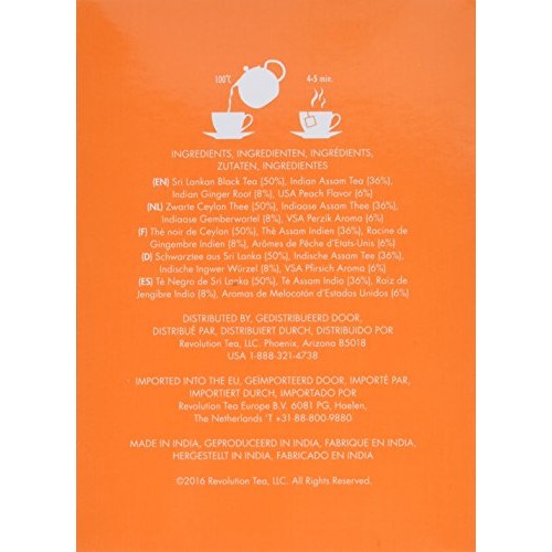 Revolution Tea - Mesh Infuser Full Leaf Tea - Sweet Ginger Peach...