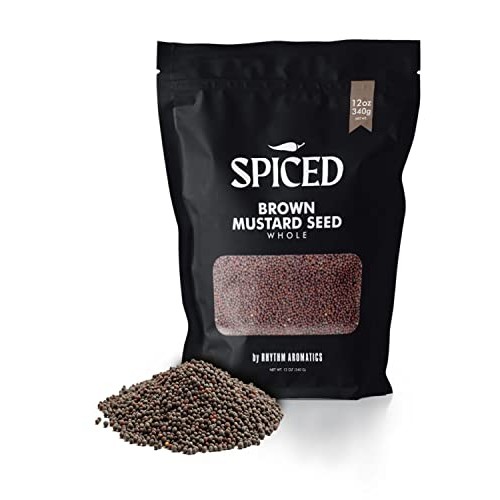 SPICED Brown Mustard Seed, 12 Oz of Whole Brown Mustard Seed in ...