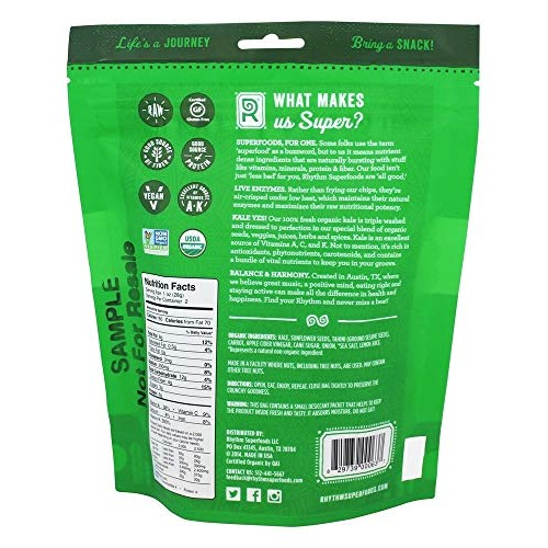 Rhythm Kale Chips - Original, 2.0 Oz, Pack Of 12