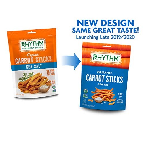 Rhythm Superfoods Carrot Sticks, Sea Salt, Organic &Amp; Non-Gmo, 1.