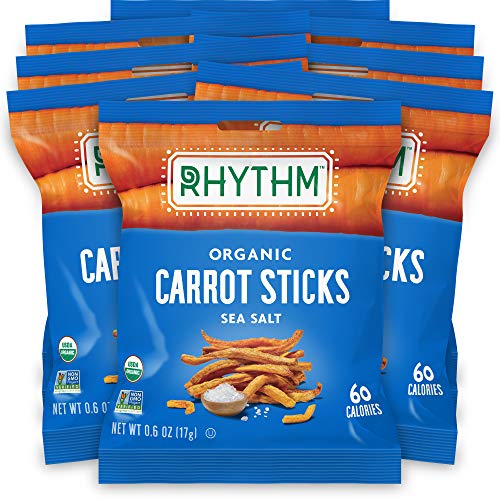 Rhythm Superfoods Carrot Sticks, Sea Salt, Organic And Non-Gmo,