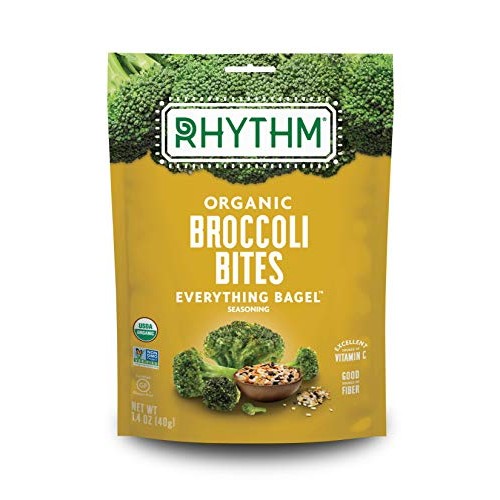 Rhythm Superfoods Crunchy Broccoli Bites, Everything Bagel Seaso...