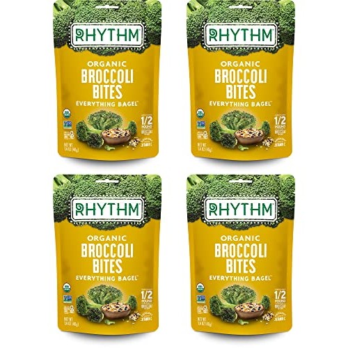Rhythm Superfoods Crunchy Broccoli Bites - Organic & Non-GMO, Ve...