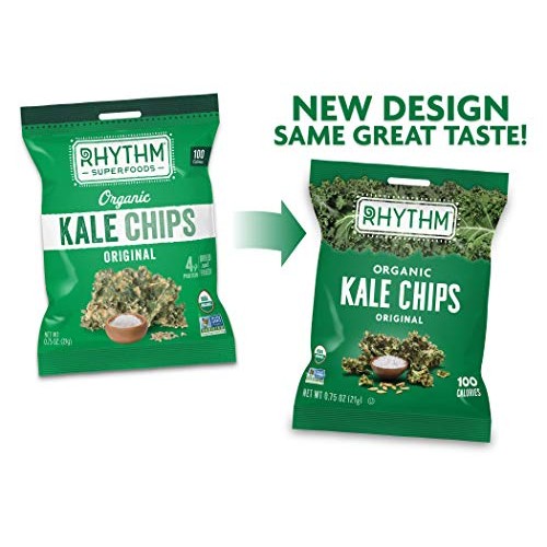 Rhythm Superfoods Kale Chips, Original, Organic And Non-Gmo, 0.7