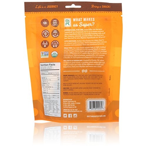 Rhythm Superfoods Organic Kale Chips, Zesty Nacho, 2 Oz