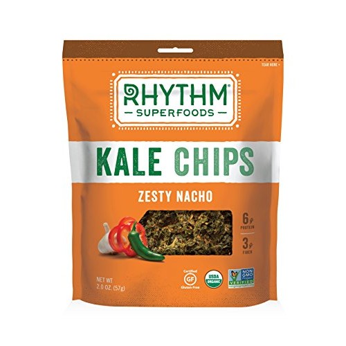 Rhythm Superfoods Organic Kale Chips, Zesty Nacho, 2 Oz
