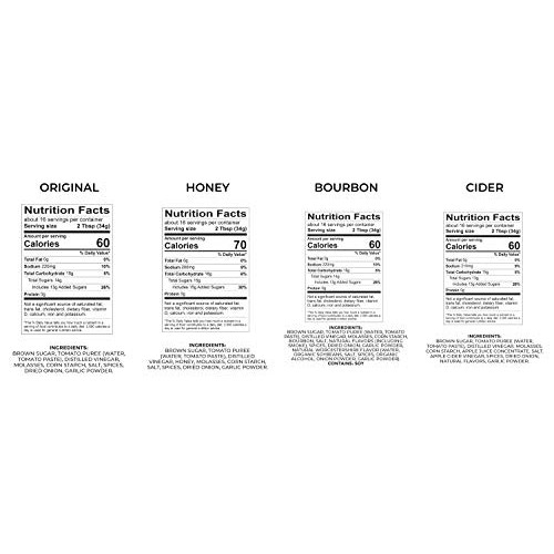 Rib Rack Bbq Sauce, Variety Pack: Original, Sweet Honey, Souther