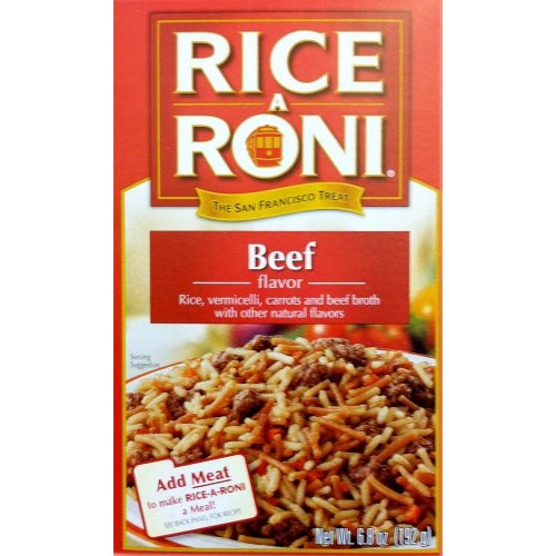 Rice-A-Roni Beef Flavor 6.8Oz 5 Pack