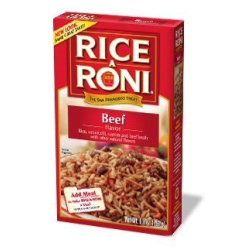 Rice A Roni, Beef Flavored Rice, 6.8Oz Pack Of 6