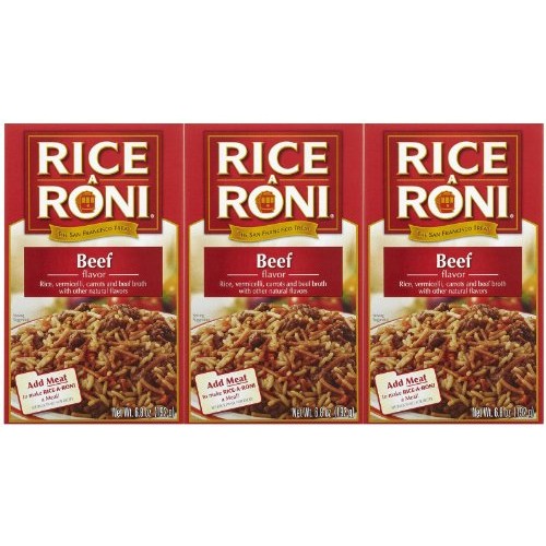 Rice A Roni Beef Flavour Rice 6.8 Oz. 3-Pack