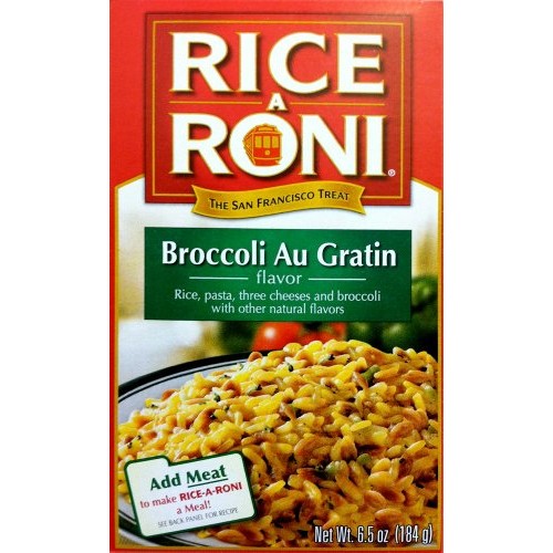 Rice-A-Roni Broccoli Au Gratin Flavor 6.5Oz 10 Pack