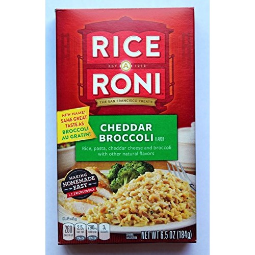 Rice A Roni, Cheddar Broccoli, 6.5Oz Box Pack Of 6