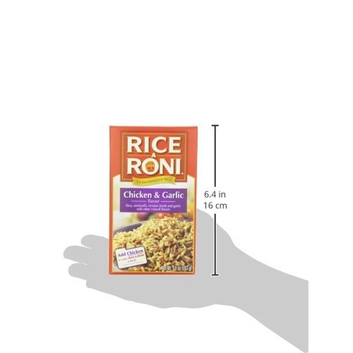 Rice-A-Roni Chicken &Amp; Garlic, 5.9-Ounce Boxes Pack Of 12