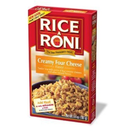 Rice A Roni, Creamy Four Cheese Flavored Rice, 6.4Oz Box Pack O