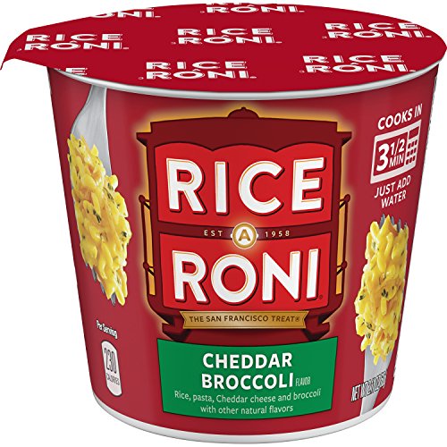 Rice A Roni Cups, Cheddar Broccoli, Individual Cup, 2.11 Ounce