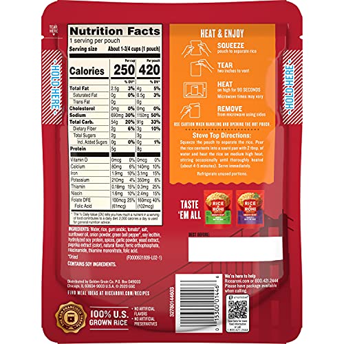 Rice-A-Roni Heat Eat Spanish Rice Oz Packet, 8.8 Ounce