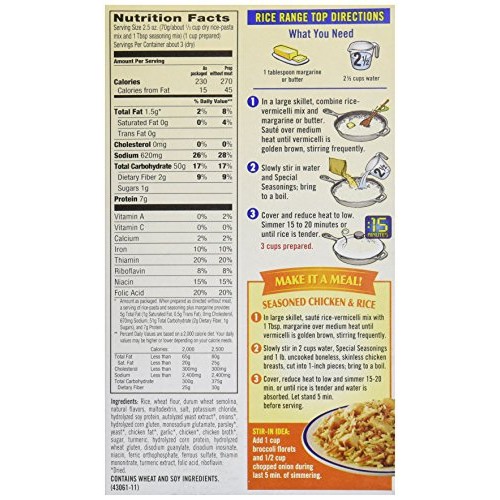 Rice-A-Roni, Rice Mix Chicken Lower Sodium, 6.9 Oz