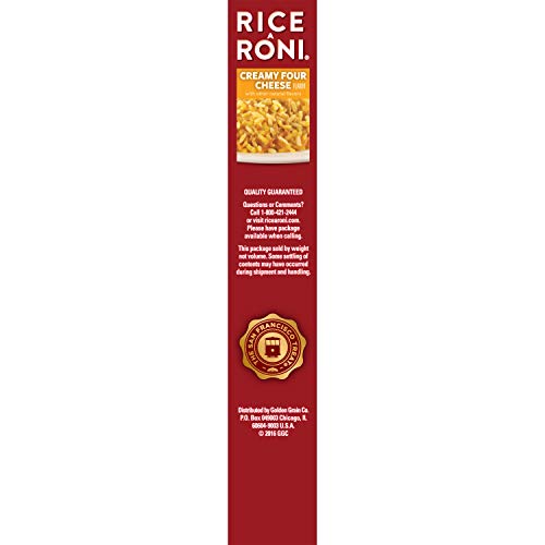 Rice A Roni Rice Mix, Creamy Four Cheese, 6.4 Oz