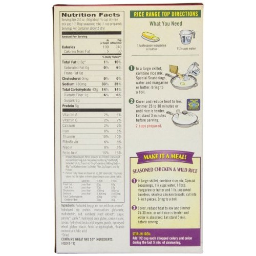 Rice-A-Roni, Rice Mix Long Grain And Wild, 4.3 Oz