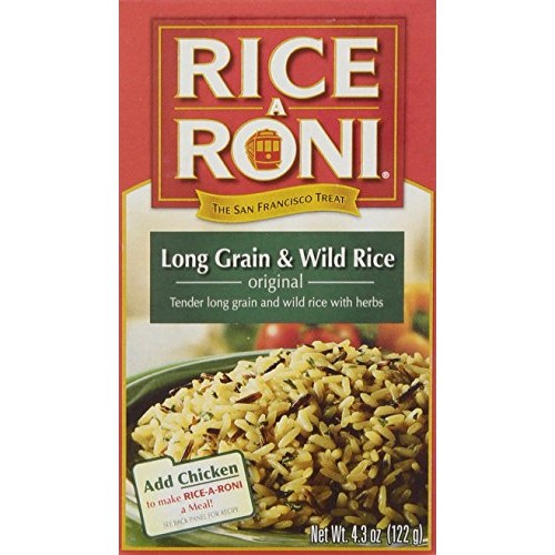 Rice-A-Roni, Rice Mix Long Grain And Wild, 4.3 Oz