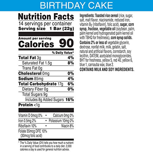 Kelloggs Rice Krispies Treats, Crispy Marshmallow Squares, Orig