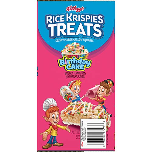 Kelloggs Rice Krispies Treats, Crispy Marshmallow Squares, Birt