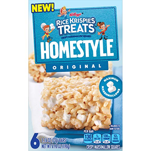 Kelloggs Rice Krispies Treats Homestyle, Crispy Marshmallow Squ
