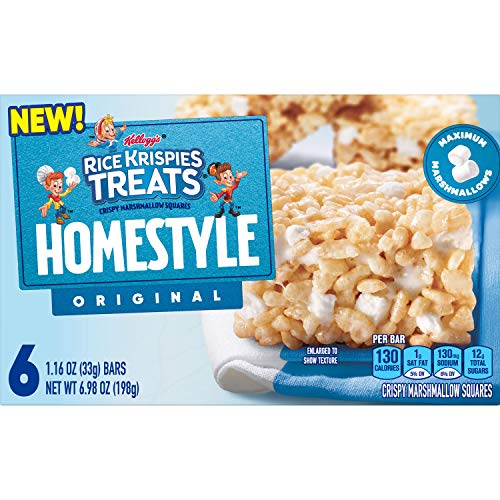 Kelloggs Rice Krispies Treats Homestyle, Crispy Marshmallow Squ