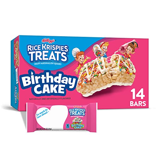 Kelloggs Rice Krispies Treats, Crispy Marshmallow Squares, Birt