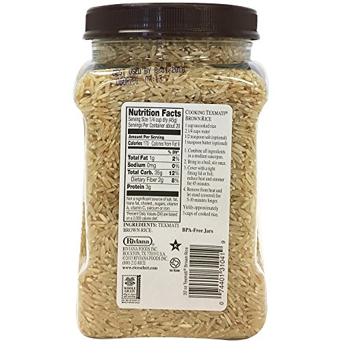 Rice Select Texmati Brown Rice In Jar, 36-Ounce