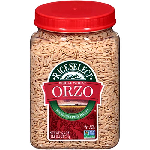 Riceselect Orzo Whole Wheat Pasta, 26.5 Oz Jars Pack Of 4, Mul