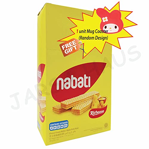 Richeese Nabati Cheese Wafer Snacks - 1 Box 20 Piece X 8G