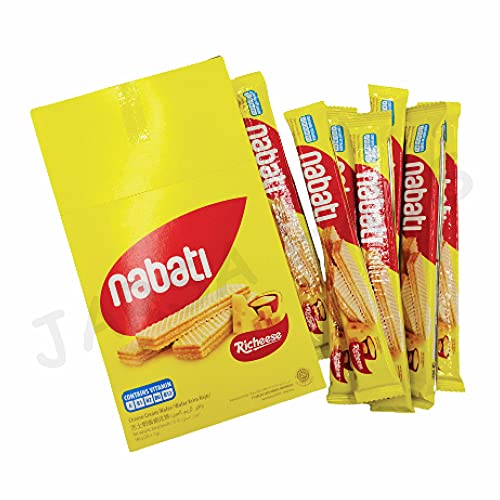 Richeese Nabati Cheese Wafer Snacks - 1 Box 20 Piece X 8G