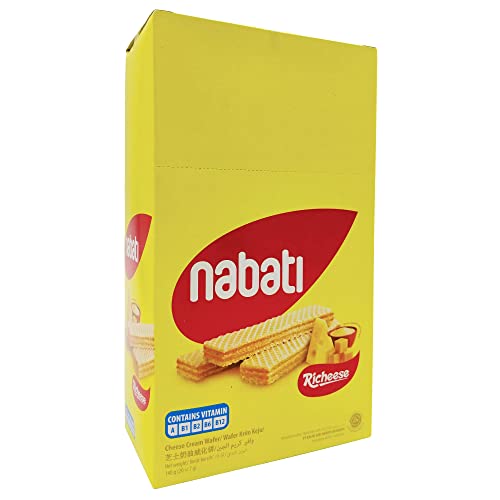Richeese Nabati Cheese Wafer Snacks - 1 Box 20 Piece X 8G