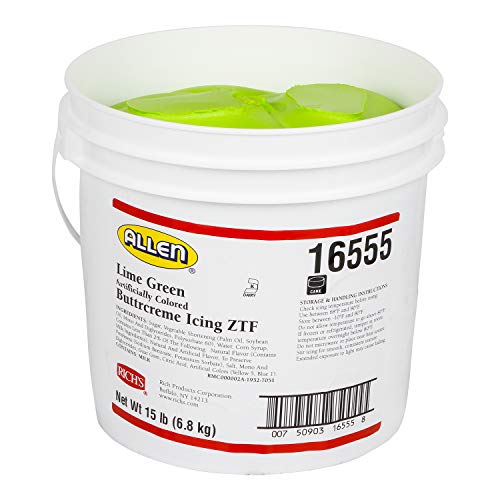 Richs JW Allen PreWhipped Icing ZTF, 15 lb, Buttercream, 240 Oz