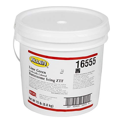 Richs JW Allen PreWhipped Icing ZTF, 15 lb, Buttercream, 240 Oz