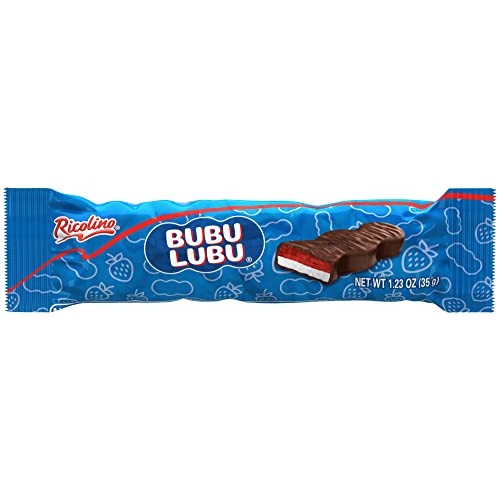 RICOLINO Bubulubu Chocolate Strawberry Marshmallow Bar Box with ...