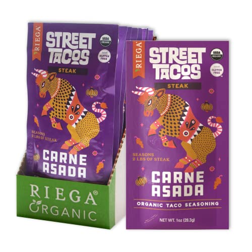 Riega Organic Carne Asada Street Taco Seasoning, Mix Makes the P...