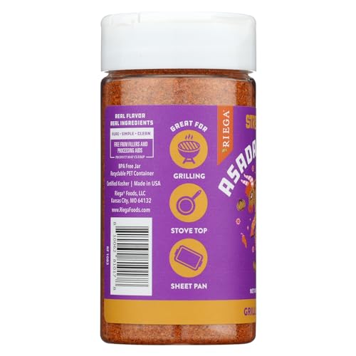 Riega Street Taco Grill Seasoning, Asada, 6.85 oz Pack of 1