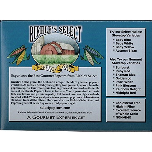Riehles Select Popcorn Hulless Natural Lite Microwave Popcorn
