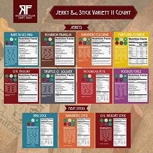 Righteous Felon Beef Jerky Bundle - Ultimate Beef Jerky And Meat