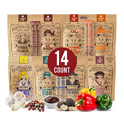 Righteous Felon Beef Jerky Bundle - Ultimate Beef Jerky And Meat