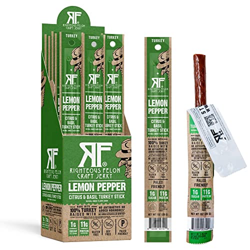Righteous Felon Jerky Meat Sticks | High Protein, Low Carb, Keto...