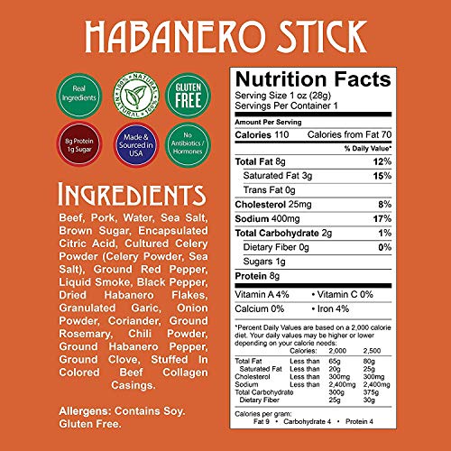 Righteous Felon Meat Sticks Bundle - Habanero Escobar- All-Natur