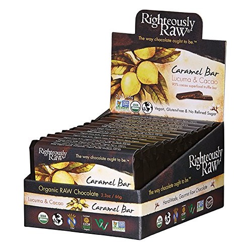 Righteously Raw 90% Dark Caramel Truffle Bars 6 Bars